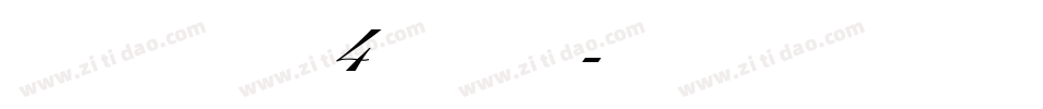 InitialCaps4 Normal字体转换